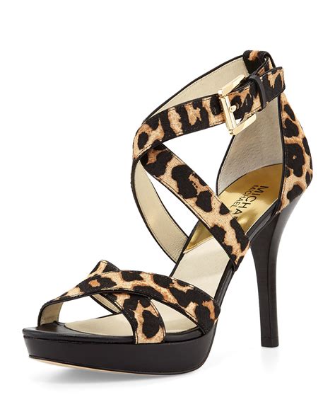 michael kors leopard sandals|michael kors leopard flats.